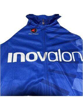 Pactimo Cycling Jersey Men XL Blue Inovalon Short Sleeve Bike Shirt Colorado Tag